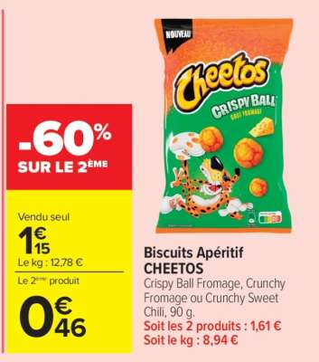 Biscuits Apéritif CHEETOS