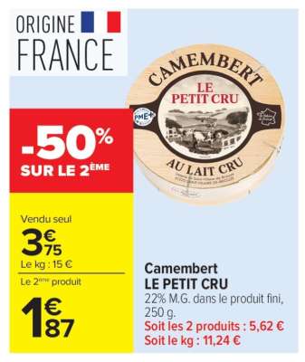 CAMEMBERT LE PETIT CRU