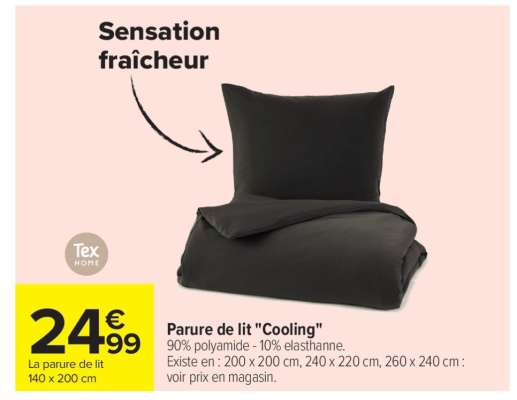 Parure de lit "Cooling"