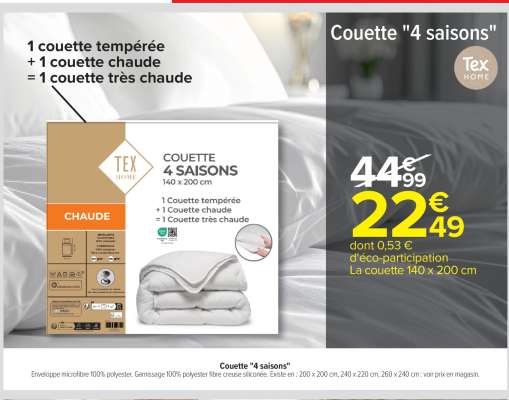 Couette "4 saisons"