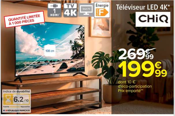 Téléviseur LED 4K CHiQ