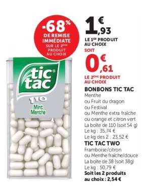 Bonbons Tic Tac