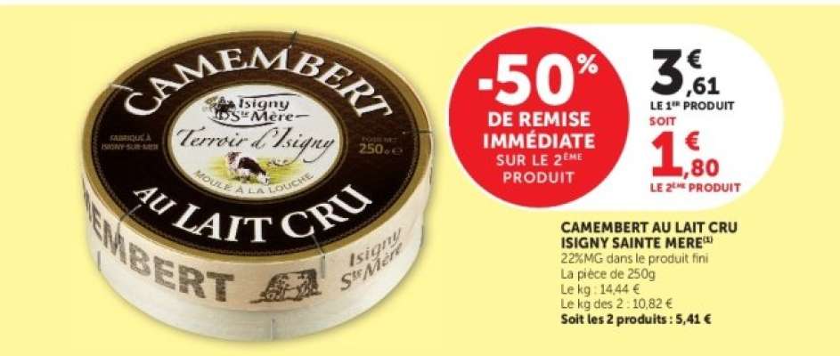 CAMEMBERT AU LAIT CRU ISIGNY SAINTE MÈRE