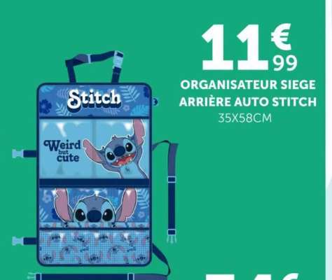 ORGANISATEUR SIEGE ARRIÈRE AUTO STITCH