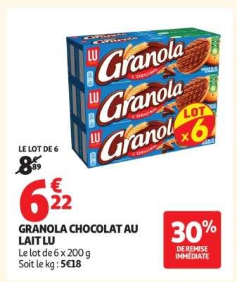 Granola Chocolat Au Lait Lu