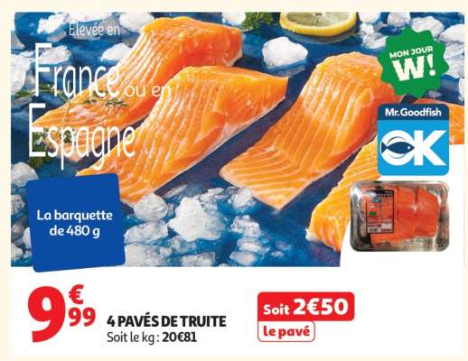 4 Pavés De Truite
