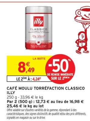 CAFÉ MOULU TORRÉFACTION CLASSICO ILLY