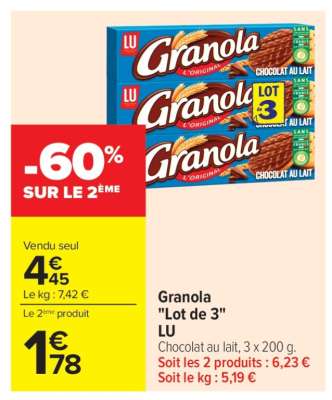 Granola "Lot de 3"