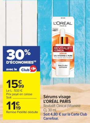 Sérums visage L'ORÉAL PARIS