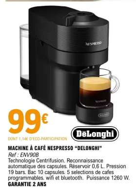 MACHINE À CAFÉ NESPRESSO “DELONGHI”