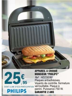 Appareil à croque monsieur "Philips"