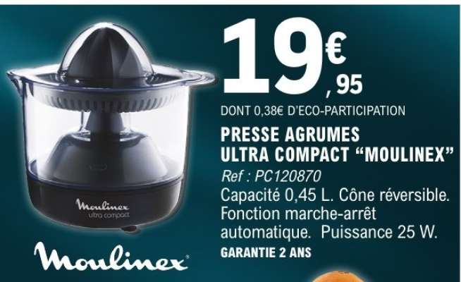 PRESSE AGRUMES ULTRA COMPACT “MOULINEX”