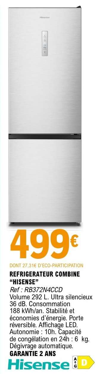 Réfrigérateur Combiné Hisense