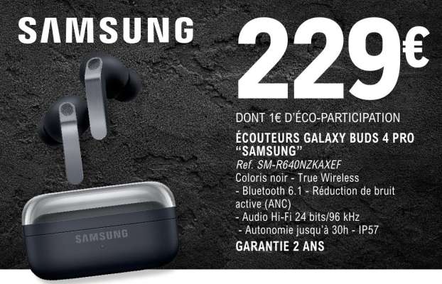 ÉCOUTEURS GALAXY BUDS 4 PRO “SAMSUNG”