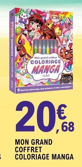 Mon grand coffret coloriage Manga