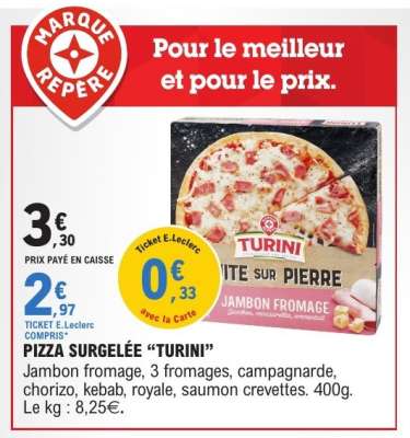 PIZZA SURGELÉE “TURINI”
