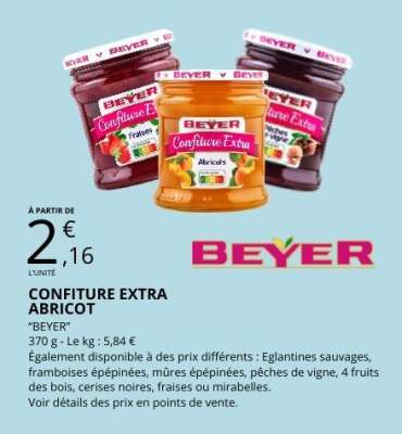 CONFITURE EXTRA ABRICOT