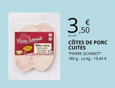 COTES DE PORC CUITES