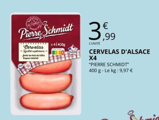 CERVELAS D'ALSACE X4