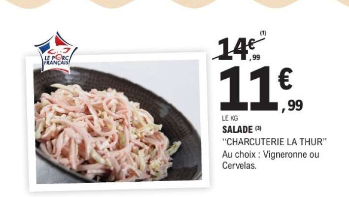 SALADE "CHARCUTERIE LA THUR"