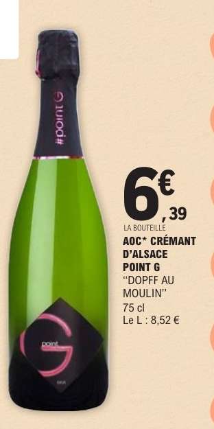 AOC* CRÉMANT D'ALSACE POINT G