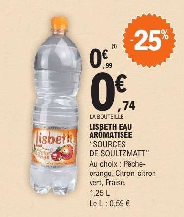 LISBETH EAU ARÔMATISÉE "SOURCES DE SOULTZMATT"
