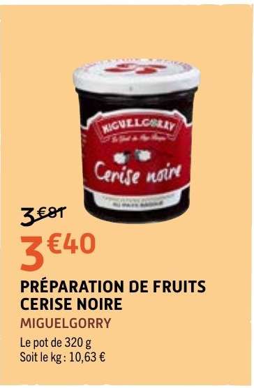 PRÉPARATION DE FRUITS CERISE NOIRE