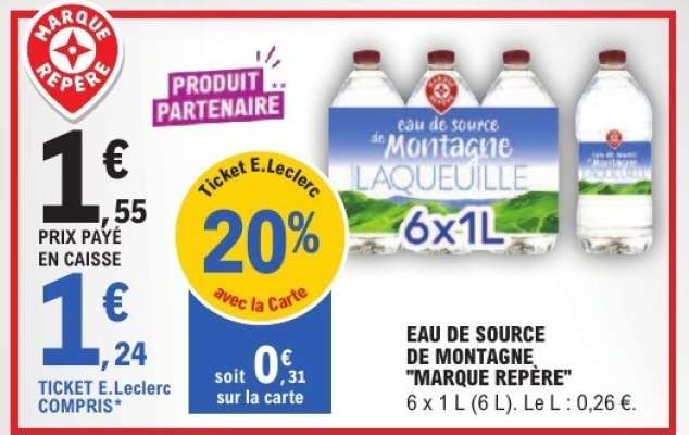 Eau de Source de Montagne "Marque Repère"