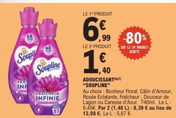 Adoucissant "Soupline"