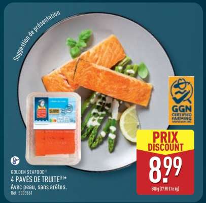 GOLDEN SEAFOOD 4 Pavés de Truite
