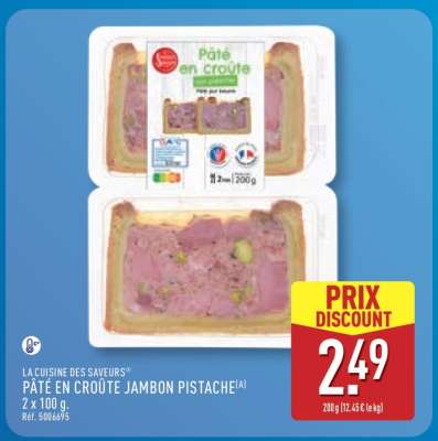 PÂTÉ EN CROÛTE JAMBON PISTACHE