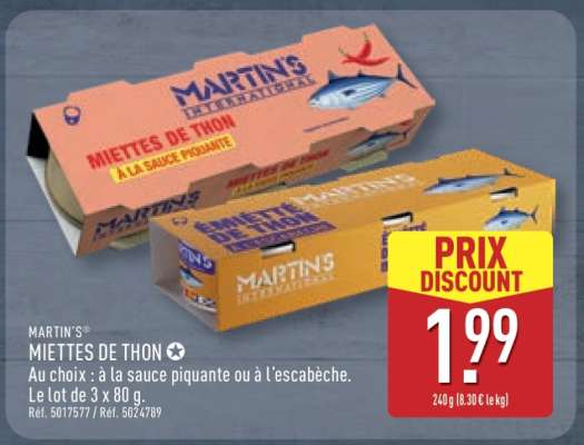 MARTIN'S® MIETTES DE THON