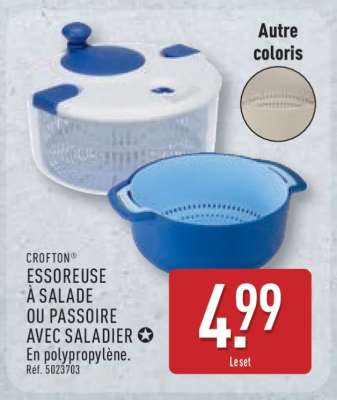 CROFTON ESSOREUSE À SALADE OU PASSOIRE AVEC SALADIER