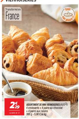 ASSORTIMENT DE MINI VIENNOISERIES X12