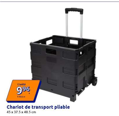 CHARIOT DE TRANSPORT PLIABLE