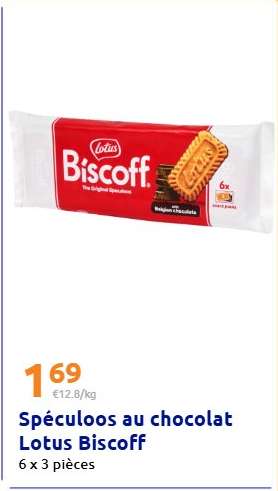 Spéculoos au chocolat Lotus Biscoff