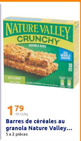 Barres de céréales au granola Nature Valley