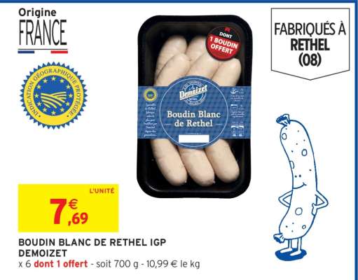 Boudin Blanc de Rethel IGP Demoizet
