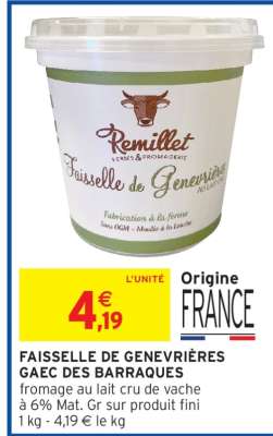 FAISSELLE DE GENEVRIÈRES GAEC DES BARRAQUES