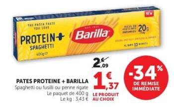 Pâtes Protéine + Barilla