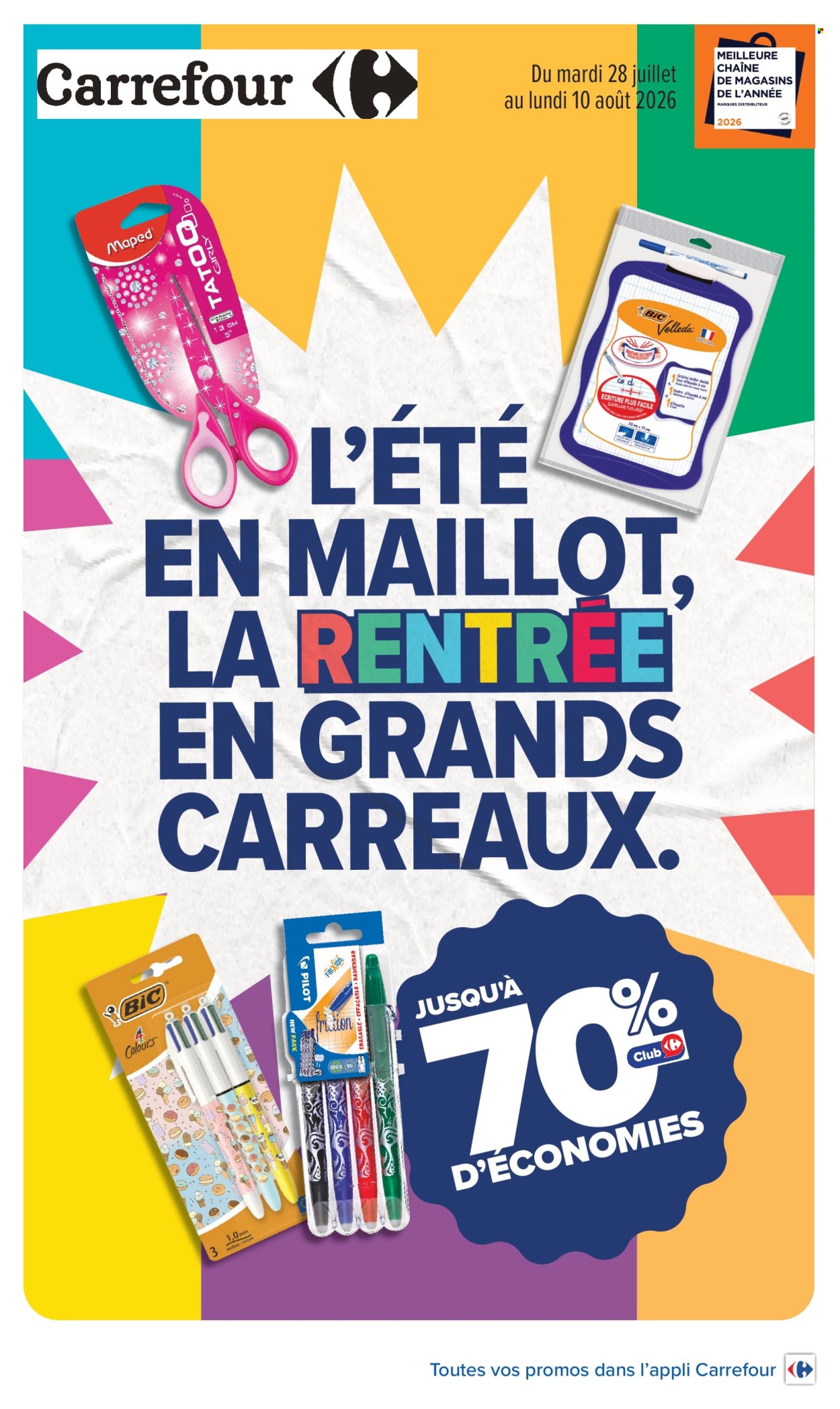 Catalogue Carrefour Hypermarchés - 28.07.2026 - 10.08.2026. Page 1