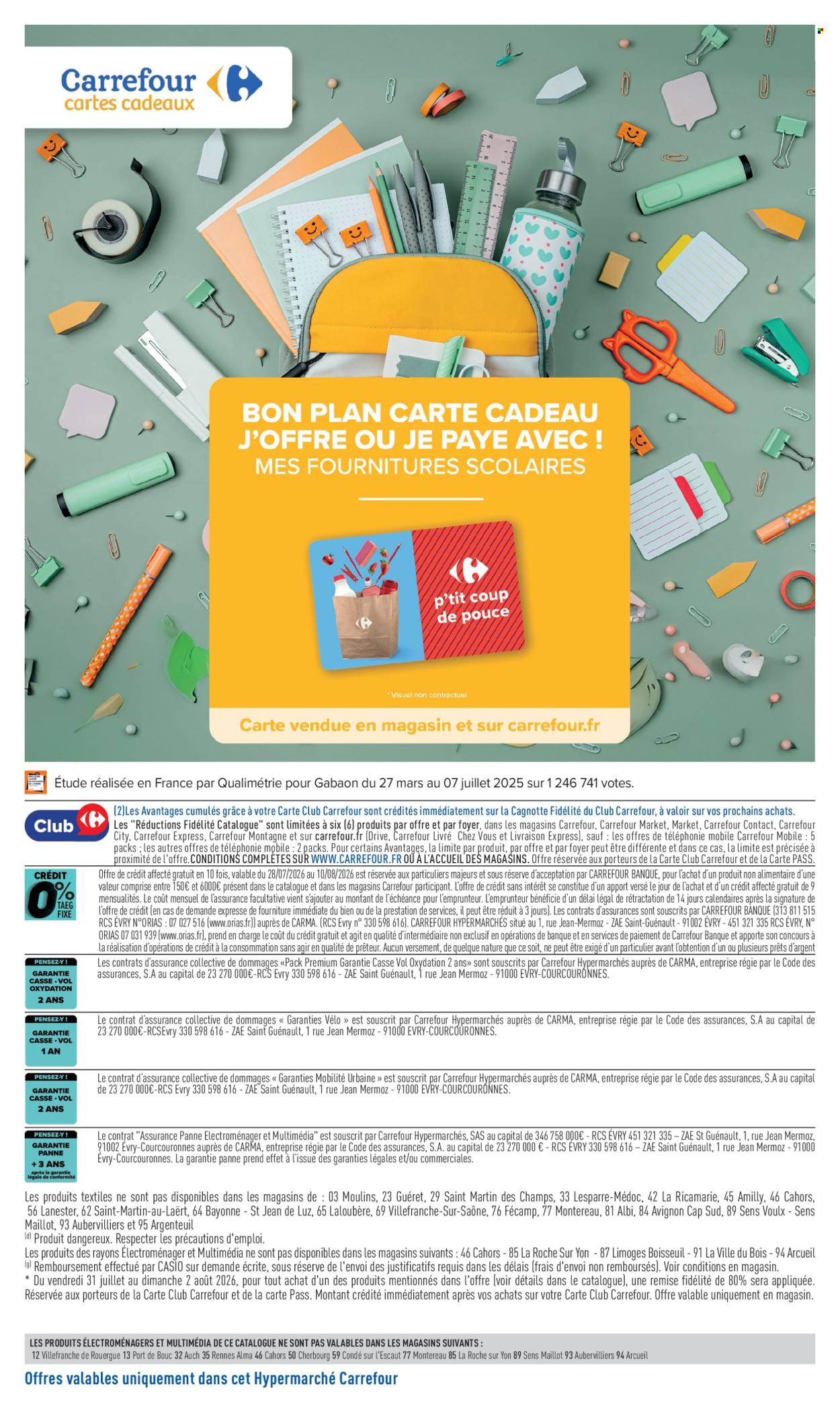Catalogue Carrefour Hypermarchés - 28.07.2026 - 10.08.2026. Page 61