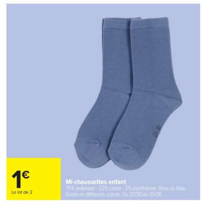 Mi-chaussettes enfant