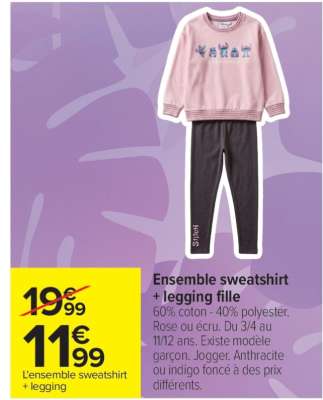 L'ensemble sweatshirt + legging