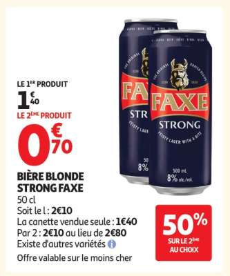 BIÈRE BLONDE STRONG FAXE