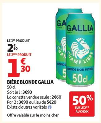 Bière Blonde Gallia