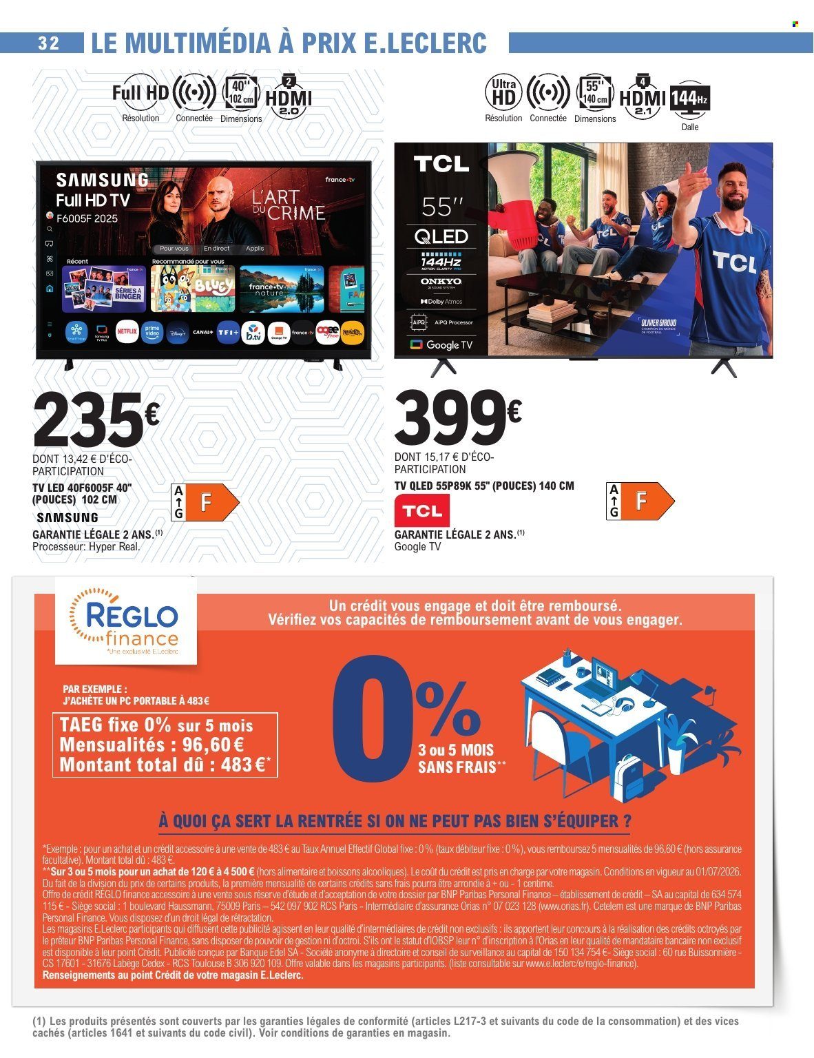Catalogue E.Leclerc - 28.07.2026 - 29.08.2026. Page 32