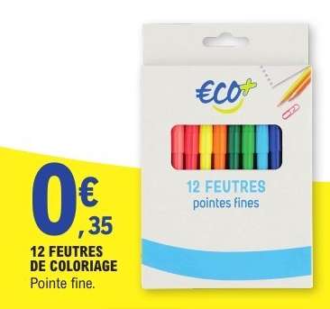 12 feutres de coloriage