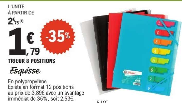 TRIEUR 8 POSITIONS