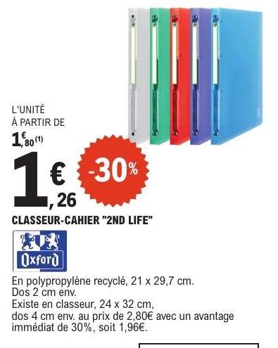 CLASSEUR-CAHIER "2ND LIFE"